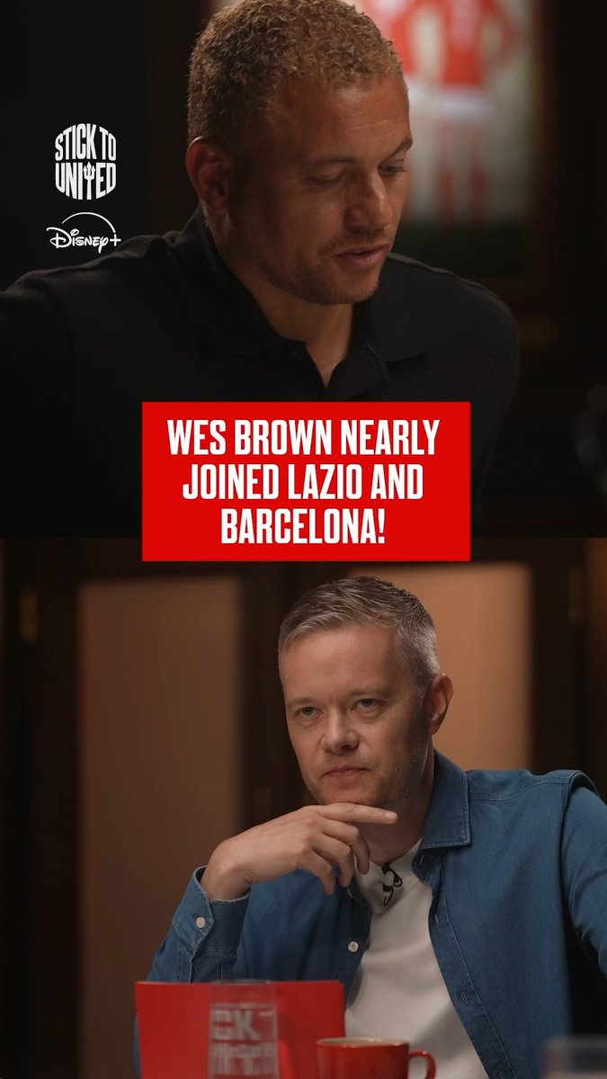 "I wouldn't have gone anywhere anyway so it doesn't matter!" 👀 Wes Brown reveals why Sir Alex Ferguson never told him Barcelona wanted to sign him.