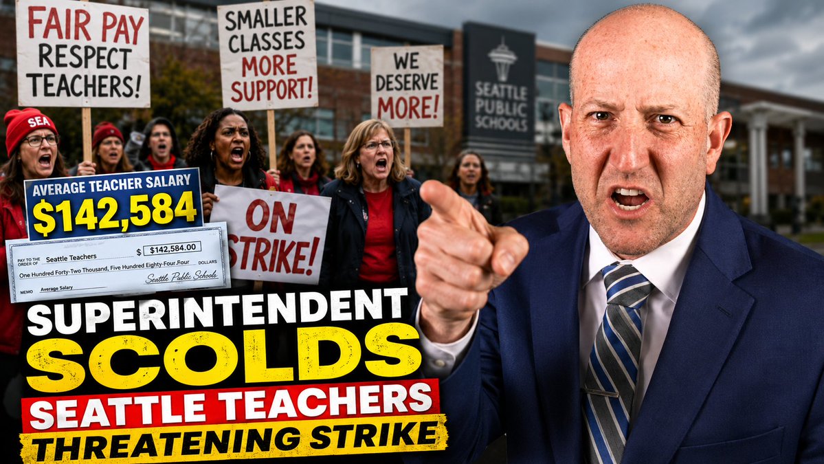 Seattle's superintendent just did what no Seattle superintendent ever does. He published the receipts on the teachers union. And the union stalled bargaining for over three months before threatening to walk out on your kids. Still think this strike is about the students?