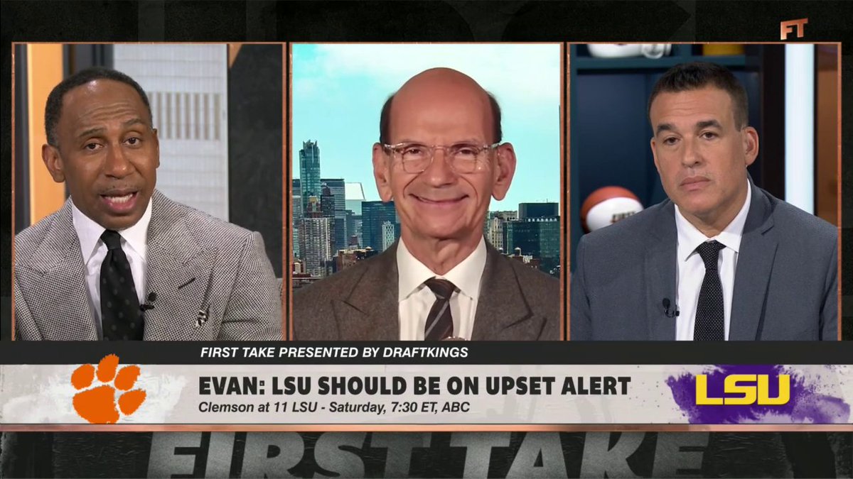 “LSU should be on upset alert!” Evan Cohen and Stephen A Smith are both taking Clemson to upset LSU 👀