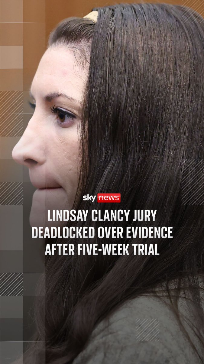 A jury is deadlocked in the trial of former midwife Lindsay Clancy, who admits to killing her three children but denies murder. Her defence argues she was affected by severe postpartum psychosis. Sky's @SkyDavidBlevins reports. Watch the full report: