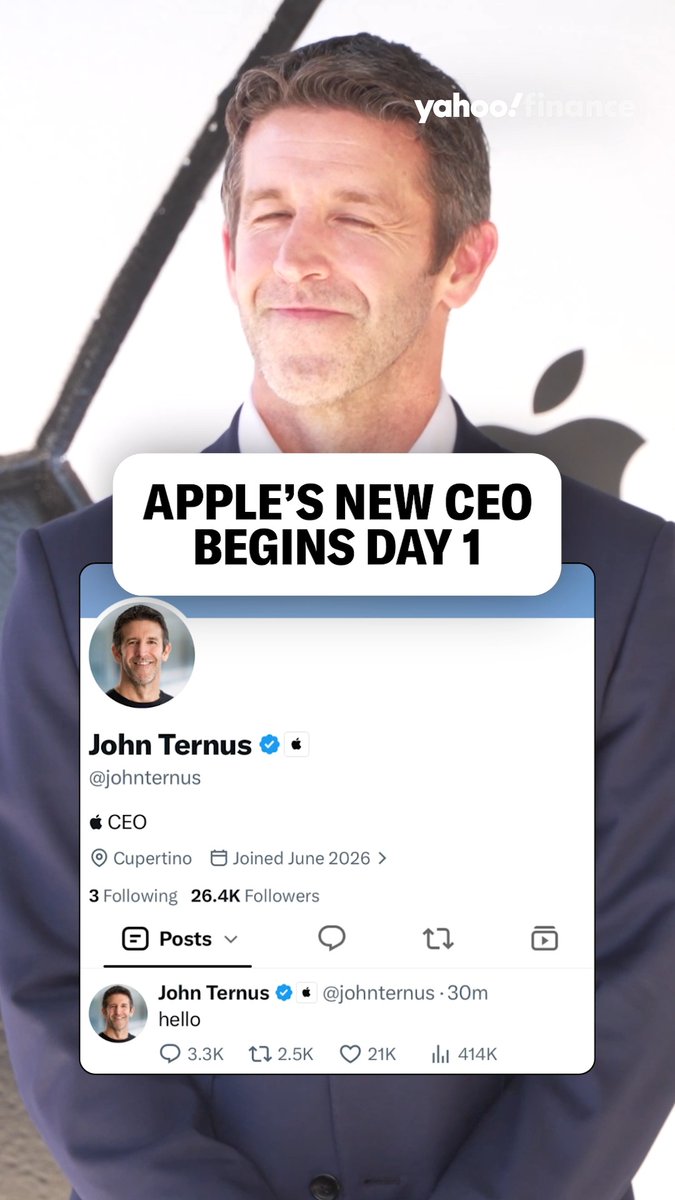 Apple has just entered its John Ternus era.