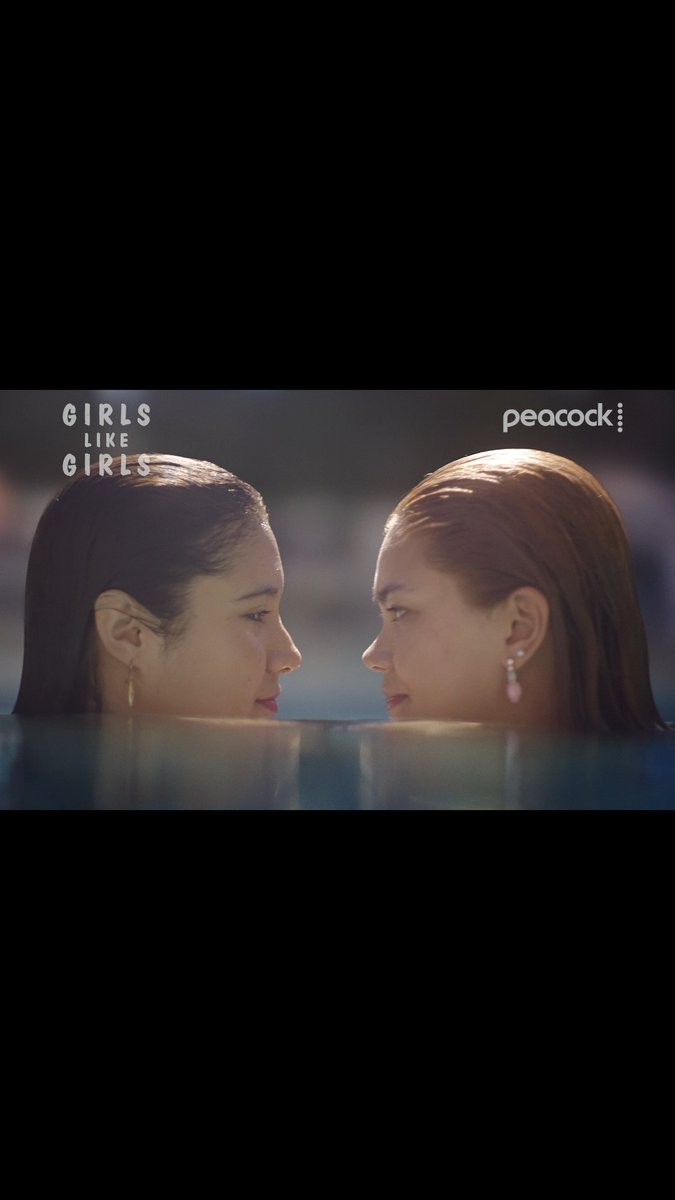 The eye contact speaks louder than words. #GirlsLikeGirls with a post-credits scene is streaming on Peacock.