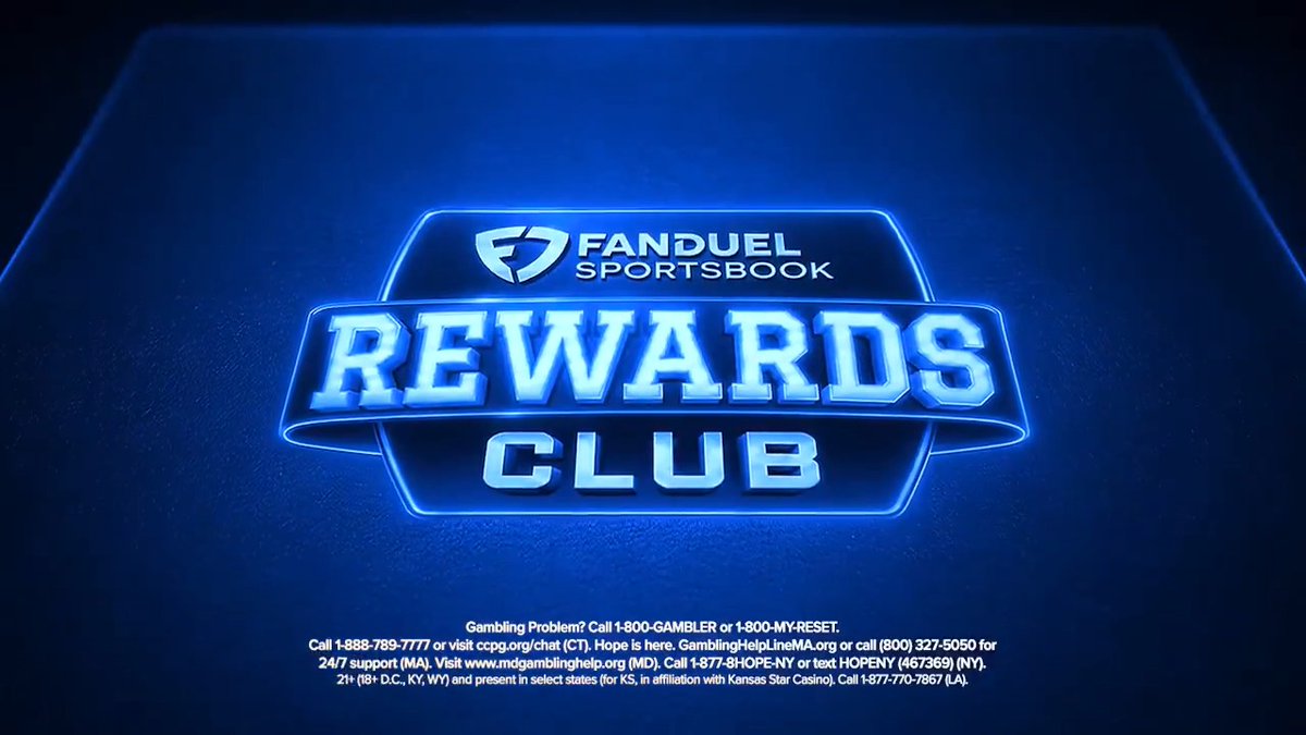 YOUR SEASON. YOUR BETS. YOUR REWARDS. REWARDS CLUB: now live on FanDuel Sportsbook 🎁: