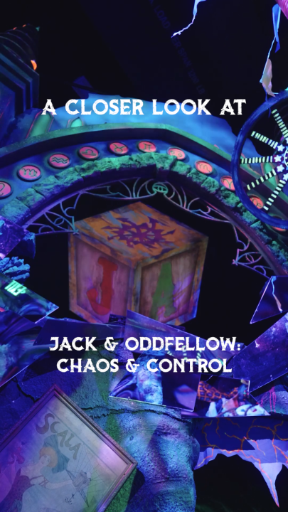 its a cacophony of crazy 🤡 see where it all started in Jack &amp; Oddfellow: Chaos &amp; Control only at Universal Orlando Halloween Horror Nights. dont miss out: