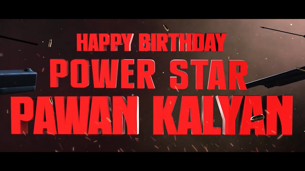HAPPY BIRTHDAY, POWER STAR ⚡️🌟 Pawan Kalyan