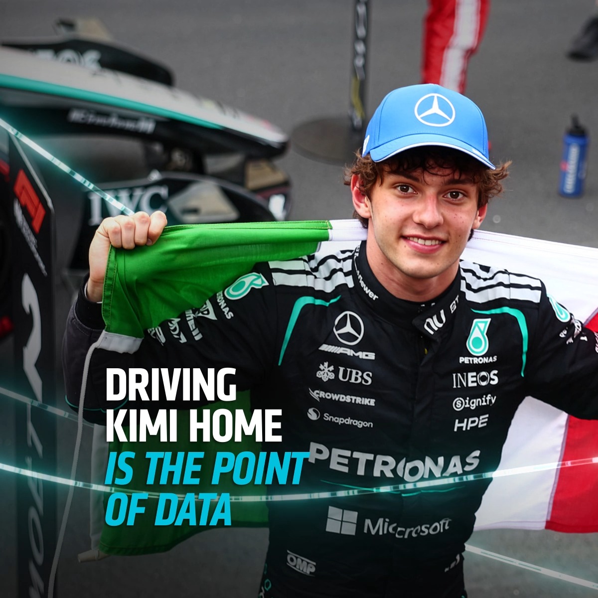 Good luck to Kimi Antonelli, George Russell, and the entire Mercedes-AMG PETRONAS F1 Team team as they head into the Italian Grand Prix. Let’s bring every fan in Kimi’s home country right to their feet.