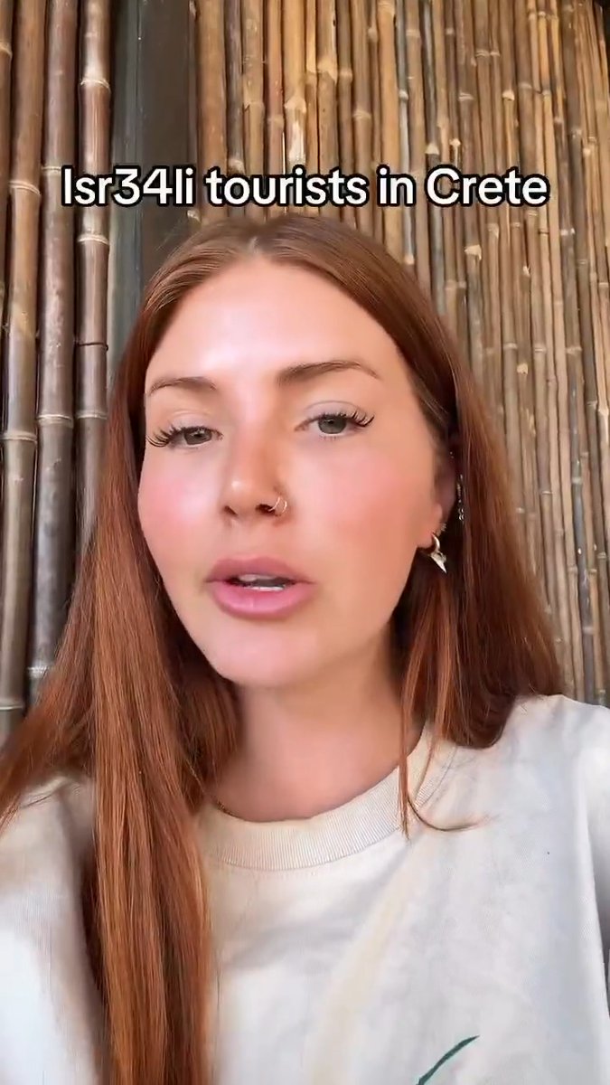 I wonder why this anti-Israel woman from America thinks she speaks for all Greek people? Next time I travel there as an Israeli, I'll ask some locals what they think about American tourists and report back on what I learn 🙄