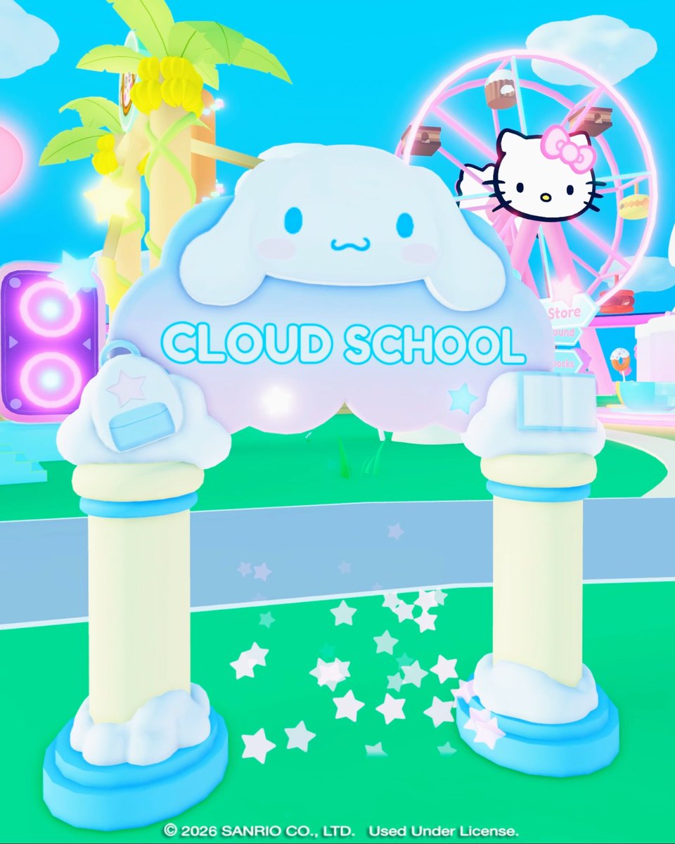 Celebrate back to school with Cinnamoroll! 🩵📚️☁️ Complete missions for a chance to earn two limited-time items in My Hello Kitty Cafe from September 1st to September 30th! These exclusive rewards are only available during the event, so don't miss out! Play now on Roblox: