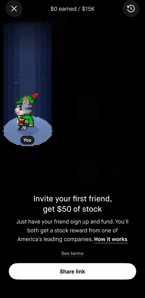 Did anyone notice the Robinhood Referral tab now has a new look? Introducing the Robinhood Pixel Cat!