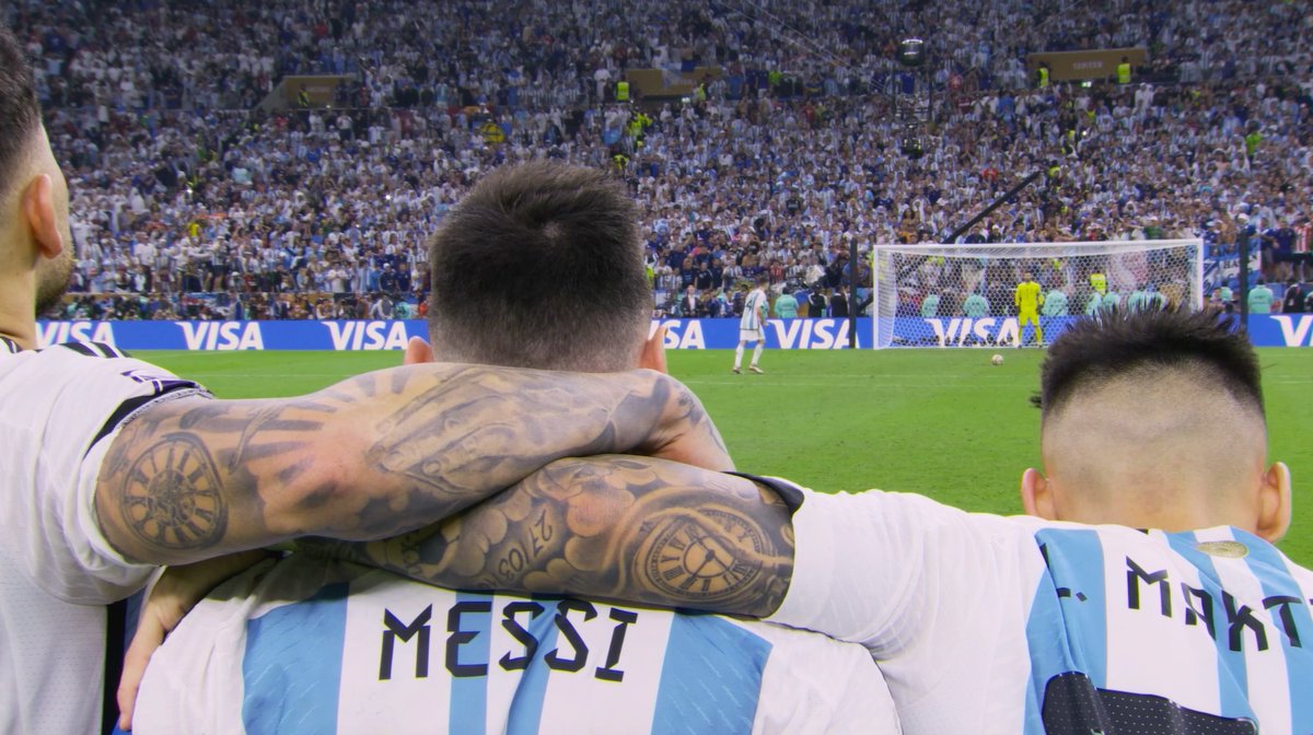 The penalty shootout between Lionel Messi's Argentina and Kylian Mbappé's France in the 2022 FIFA World Cup final. 🇦🇷🇫🇷 The defining moment of Messi's international career. The greatest match ever played? 🐐 📺 Captains of the World