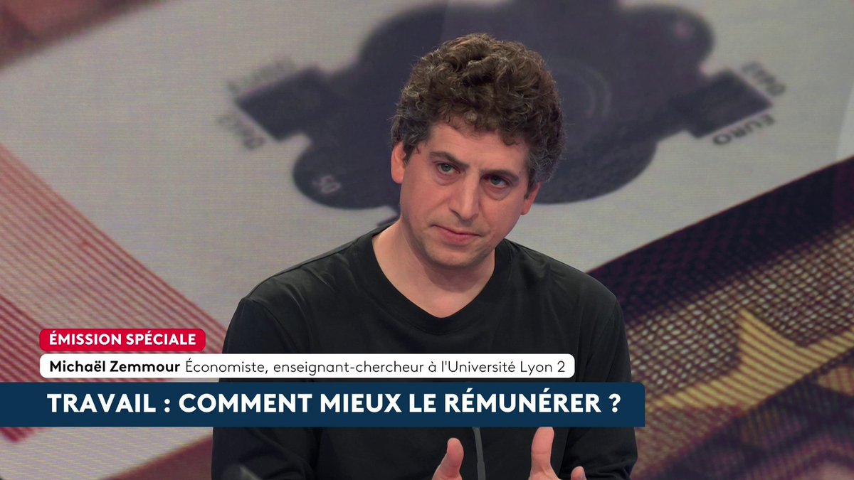 🔴 🗣️ "La crise du pouvoir d'achat (...) ce n'est pas du tout lié à une hausse des cotisations sociales (...) Dans les pays où il y en a moins, les gens reçoivent plus d'argent sur leur compte (...), mais ne sont pas plus riches", assure l'économiste Michaël Zemmour. #canal16