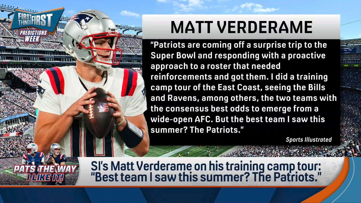 Could Chris Broussard see the Patriots going back to SB? “No. They’re not going back to the Super Bowl. It doesn’t give me pleasure to say this Wildes… I don’t expect them to be bad, I think they’re gonna be about 9-8 and just miss it… The schedule is so much tougher.”