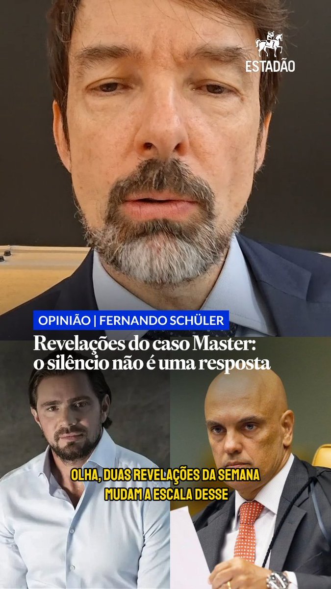 OPINIÃO | Fernando Schüler: Investigar mensagens encontradas no celular de Daniel Vorcaro de conversas com Alexandre de Moraes é fundamental para a própria credibilidade do STF. Silêncio não é uma resposta republicana. Veja mais colunas em vídeo e assine