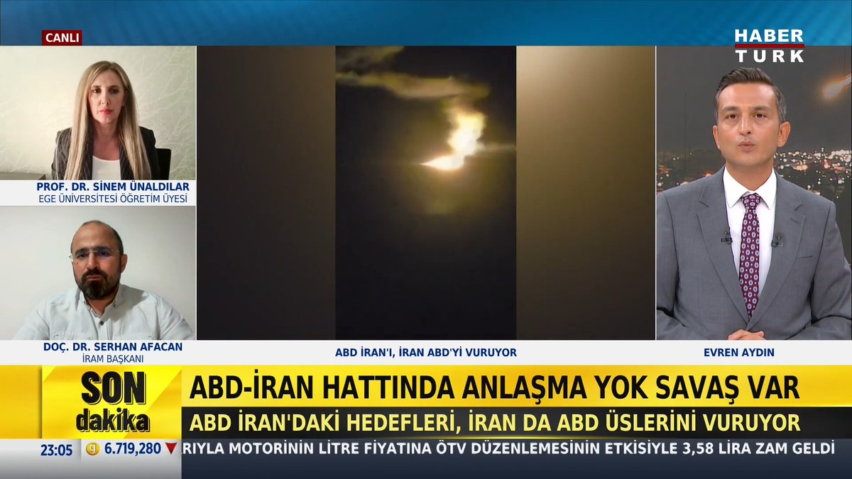 📌ABD - İran savaşı yeniden alevlendi: Savaşta barış umudu kalmadı mı? İRAM Başkanı Doç. Dr. Serhan Afacan (Serhan Afacan) #GeceRaporu'nda değerlendirdi.