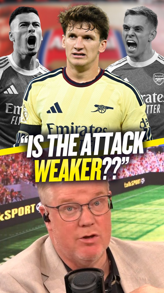 🤔 "Have Arsenal got weaker in attack?" 👀 "Martinelli had pace, Trossard had numbers..." Adrian Durham questions if Arsenal have actually gotten weaker in attack compared to last season 🔴