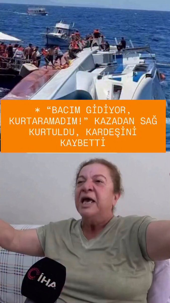"O HİÇ MUTLU OLMADI...!" KKTC’nin Girne açıklarında yaşanan feribot faciasından yaralı kurtulan, ancak kardeşi Reyhan Verim’i kaybeden Seyhan Kahveci, yaşadığı korku dolu anları gözyaşları içinde anlattı. ​Kardeşinin suda kendisine “Seyhan, kurtar beni” diye seslendiğini belirten Kahveci, yaşadığı çaresizliği, “Bacım gidiyor. Ne yapayım dedim, kurtaramadım, engel olamadım” sözleriyle anlattı. ​Gemide gerekli önlemlerin alınmadığını ve mürettebatın yolcuları yalnız bıraktığını öne süren Kahveci, firma ve kaptanı sorumlu tuttu: ​“Bizi ölüme terk ettiler. Sorumlusu firma sahibi, sorumlusu kaptan.” ​Kahveci’nin kardeşinin son anlarını anlatırken yaşadığı çaresizlik yürekleri dağladı.
