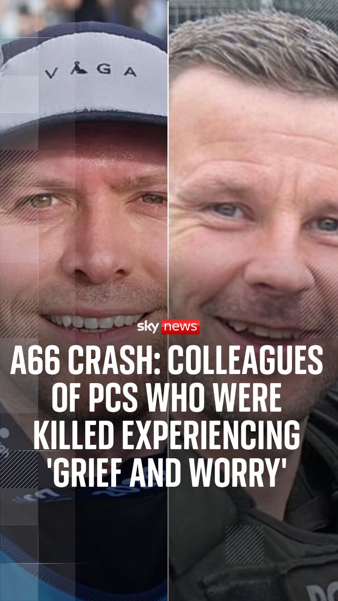 The chair of Cleveland police federation tells Sarah-Jane Mee officers are working through their emotions after two of their colleagues were killed in the A66 crash - while continuing to serve the public. 🇬🇧 Watch The UK Tonight with Sarah-Jane Mee: