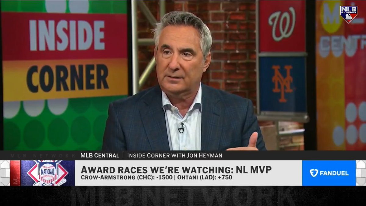 “Ohtani, a half year of pitching, to me, is greater on the run prevention than a full year of great center field... WAR doesn't really reflect it that way completely.” Jon Heyman shares his thoughts on the NL MVP race.