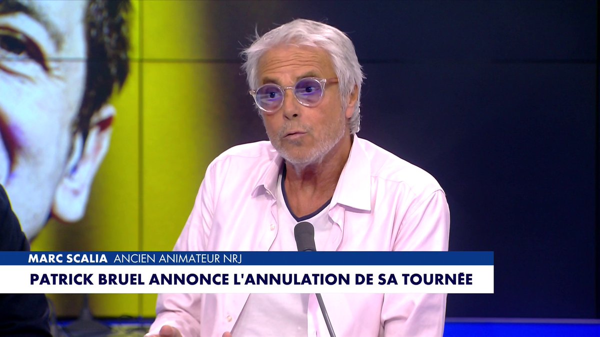 Après l’annonce de l’annulation de la tournée de Patrick Bruel, Marc Scalia, ancien animateur sur NRJ, revient sur le parcours du chanteur : «On a senti en lui un vrai artiste», dans #SoirInfo