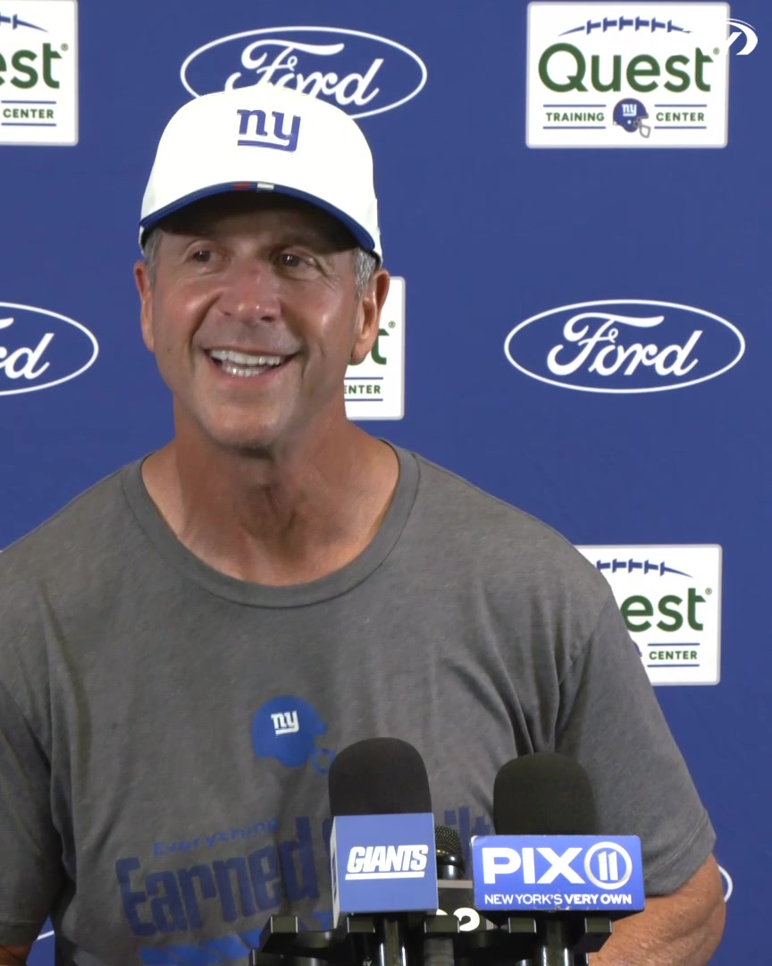 John Harbaugh says that Malik Nabers was involved in "most" of the team reps at practice today