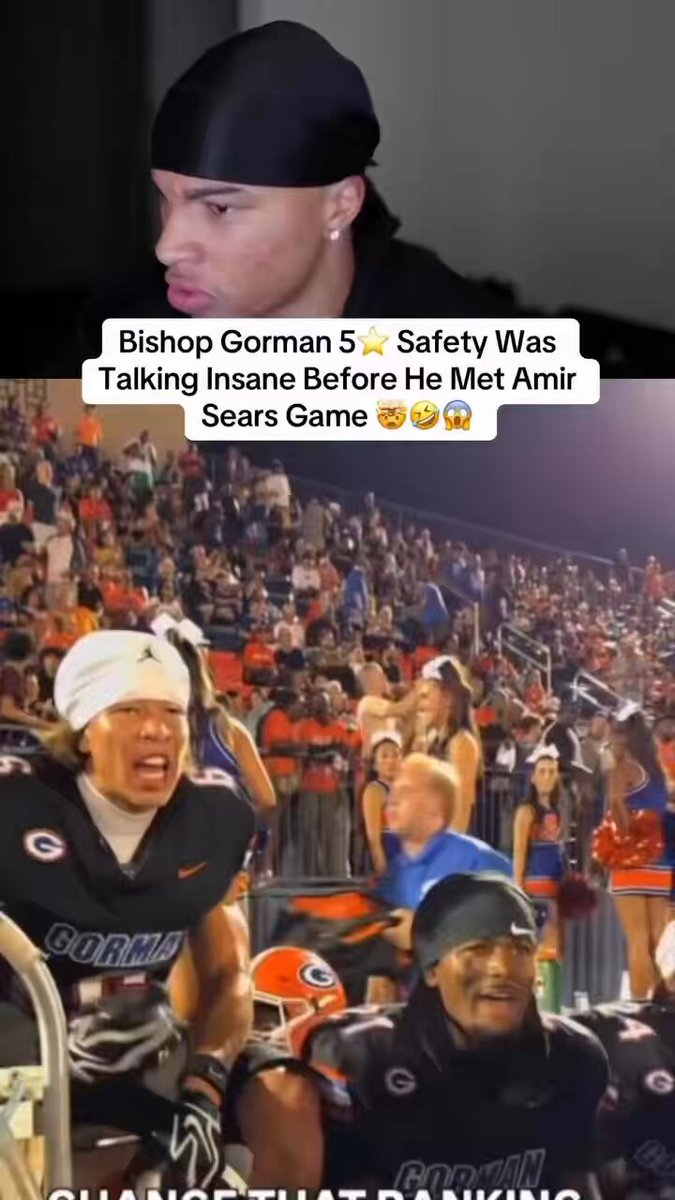 Bishop Gorman safety talking cash money about being ranked #1 the week before he met Amir Sears and Columbus 😅
