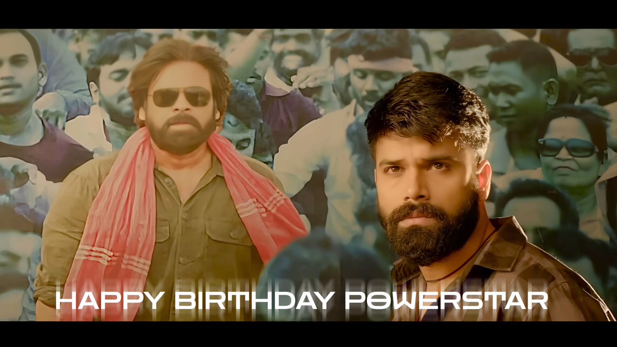 Wishing Our Dearest POWERSTAR ⭐⭐⭐ Ustaad Pawan Kalyan garu a very Happy B'day 😊🥰 #HBDPawanKalyan #PawanKalyan #HappyBirthdayPawanKalyan