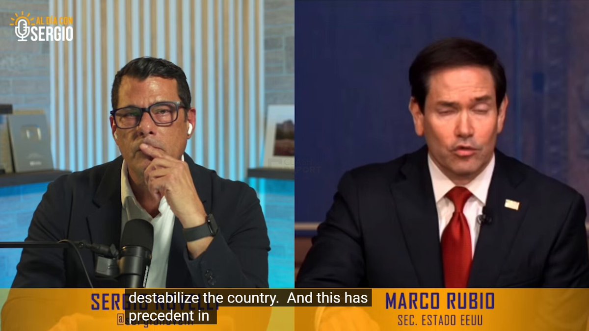 Marco Rubio on Venezuela: Our desire and our goal here is not to create a permanent system where the current system simply becomes permanent. What we all want, and what we have insisted on and been very clear about, is that at the end of the day, the moment has to come when Venezuela is governed by a democratically elected government. But remember, democracy — a republic — is not just about holding an election. An election is obviously key, but that election has to be a valid election. And when that government takes office, we do not want it to inherit an economic disaster or a country in complete crisis. We want it to inherit a country that is stabilized and that, although it will obviously continue to have problems, is no longer in a situation of crisis.