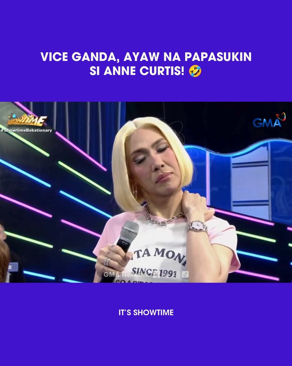 Napahawak na lang sa batok si Meme dahil kay Anne 🤣 #ItsShowtime | For more #KapusoFeels, visit: #AnneCurtis #ViceGanda #KimChiu
