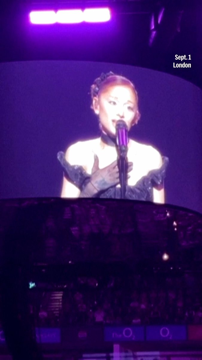 Ariana Grande thanks fans in an emotional speech at the last show of her Eternal Sunshine tour: "I love you so much!" #ArianaGrande #EternalSunshine #EternalSunshineTour