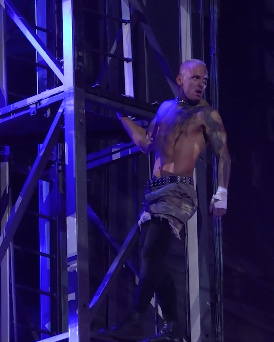 Our jaws are still on the floor from when DARBY ALLIN hit Kevin Knight ケビン・ナイト with a Coffin Drop off of the #AEWAllIn London stage!