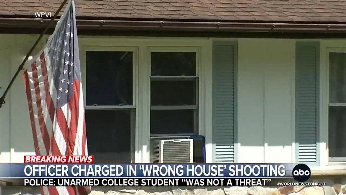 Pennsylvania police officer Sean Farrell is now charged with voluntary manslaughter for the shooting and killing of 22-year-old Glenwood Pysher – an unarmed college student who was confused about his whereabouts after a night out. Pierre Thomas reports.