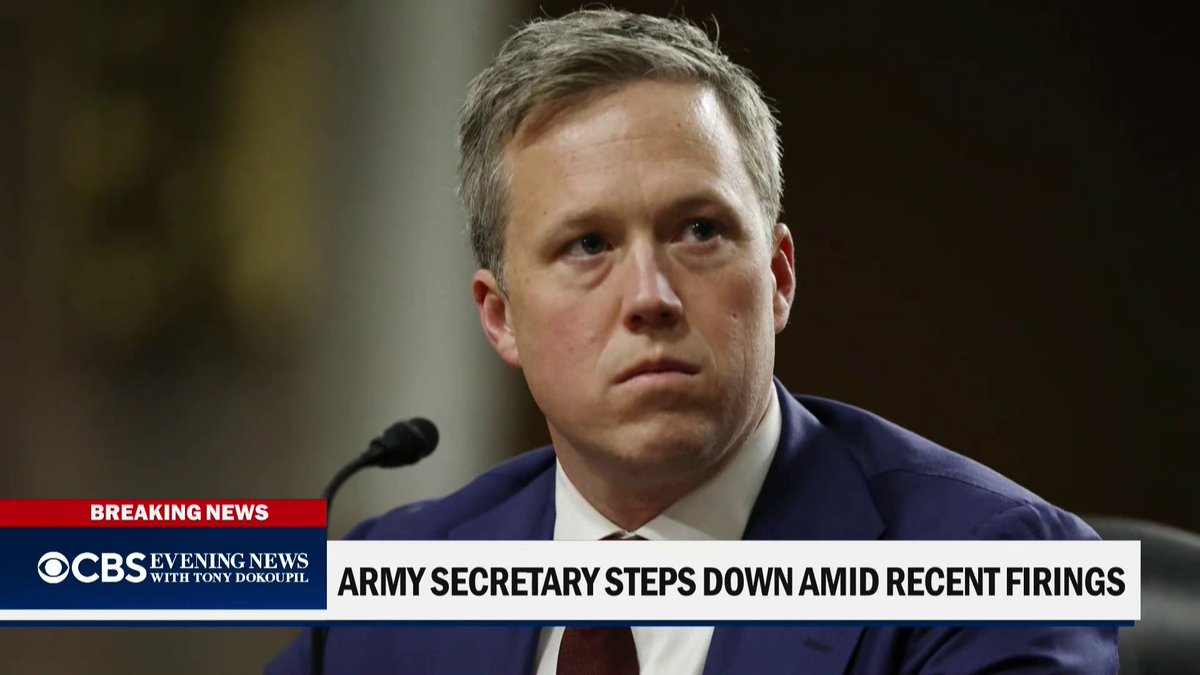 U.S. forces launched new strikes Tuesday on targets connected to Iran's Revolutionary Guard, U.S. Central Command announced. Weijia Jiang has more on Army Secretary Dan Driscoll’s resignation after months of friction with Defense Secretary Pete Hegseth.