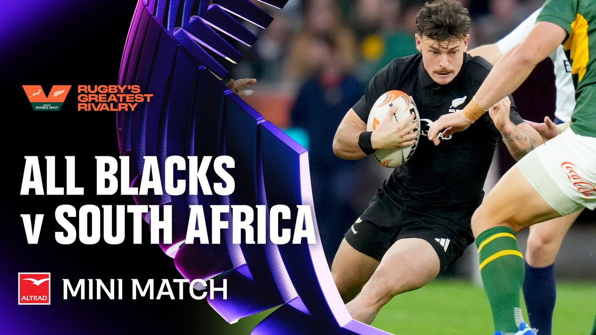 Watch back 𝐓𝐞𝐬𝐭 𝟎𝟐 v South Africa 🔙 The rivalry rolls on in Cape Town as the All Blacks and Springboks clash in the Second Test. Physical, fast and full of big moments, catch all the key plays from a gripping encounter. Where to watch the next test: