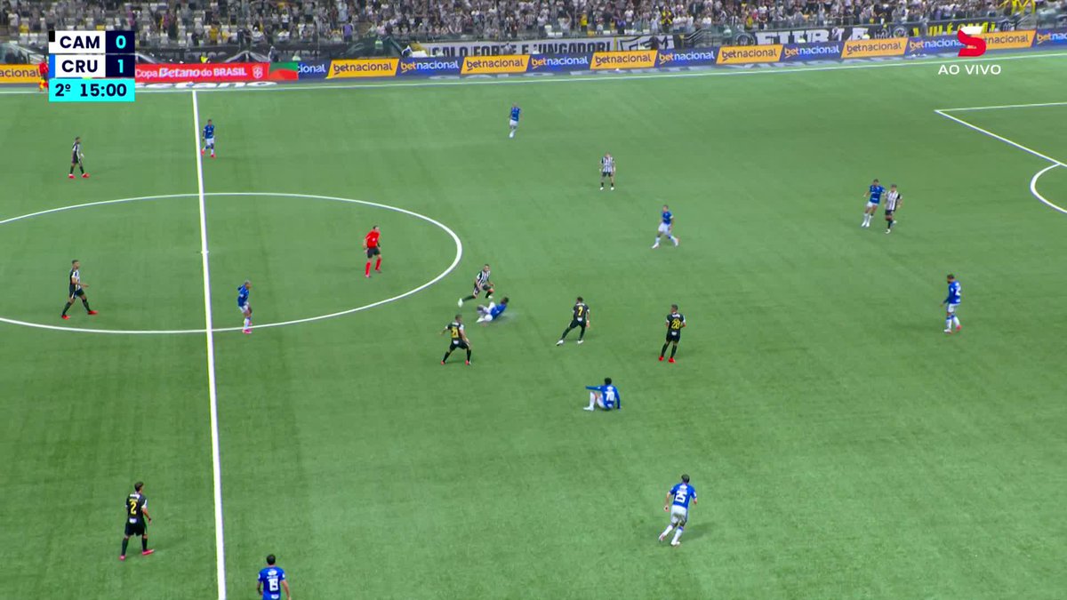 🟥 O lance da expulsão de Villalba, do Cruzeiro, por falta em Cuello, do Atlético-MG! De acordo com PC Oliveira, comentarista de arbitragem do Sportv, o 2º cartão amarelo foi BEM aplicado. Opiniões? 🎥 sportv | ge