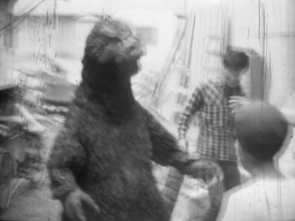 8mm Production Footage From Ghidorah, the Three-Headed Monster (1964)