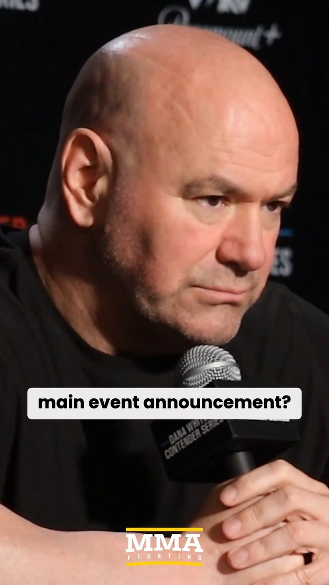 Dana White says fans can expect a main event announcement or #UFC332 "this week"