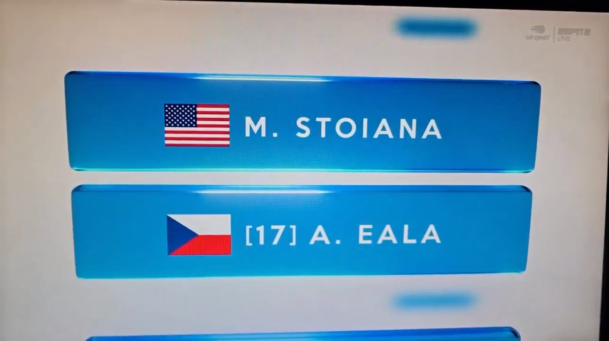 Not ESPN using the Czech flag instead of the Philippine flag for Alex Eala 😭 #USOpen