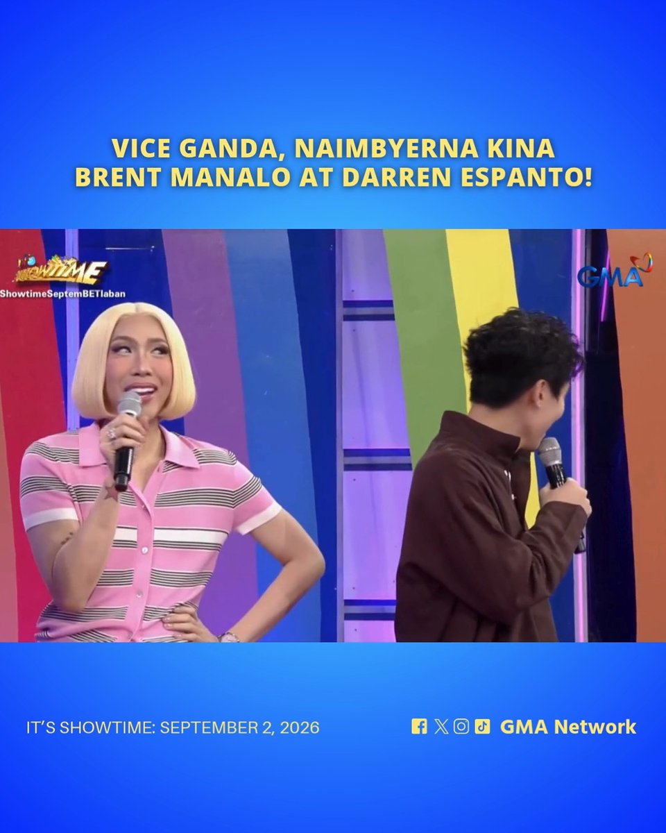 #ItsShowtime #Highlights: "Wala nga si Anne Curtis, dalawa naman 'yung tumabi sa akin." – Vice Ganda 🤣 Watch #ItsShowtime every 12:00 p.m. from Monday to Saturday on GMA. For more videos, visit: Watch the full episodes of your favorite GMA shows on the new GMA Play app. Download now on Google Play and App Store. Also available on and Android TVs! #ISTReels #MissQandA #ViceGanda #BrentManalo #DarrenEspanto