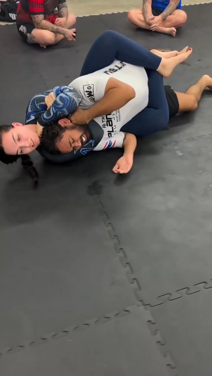 Indian Man Gets Choked Out By A Girl In Jiu Jitsu. #mma #ufc