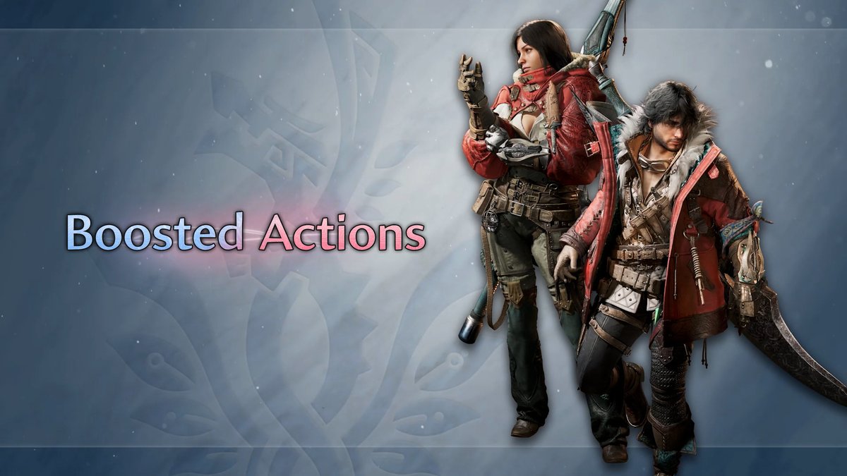 Ascend to Master Rank with the Boost Bracer! Build Boost Bracer energy by staying aggressive with your attacks, then activate Boost with a special Boost Driver attack, or other unique actions per weapon. Boost enables abilities such as new combos and enhanced attacks!