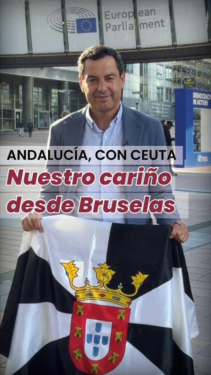 La causa de Ceuta es la causa de Andalucía y la de toda España. En el #DíaDeCeuta, llevamos la voz de una tierra hermana al corazón de Europa. Juntos defendemos la recuperación de la normalidad. ¡Nuestro apoyo desde Bruselas a todos los caballas! Andalucía, siempre con Ceuta.