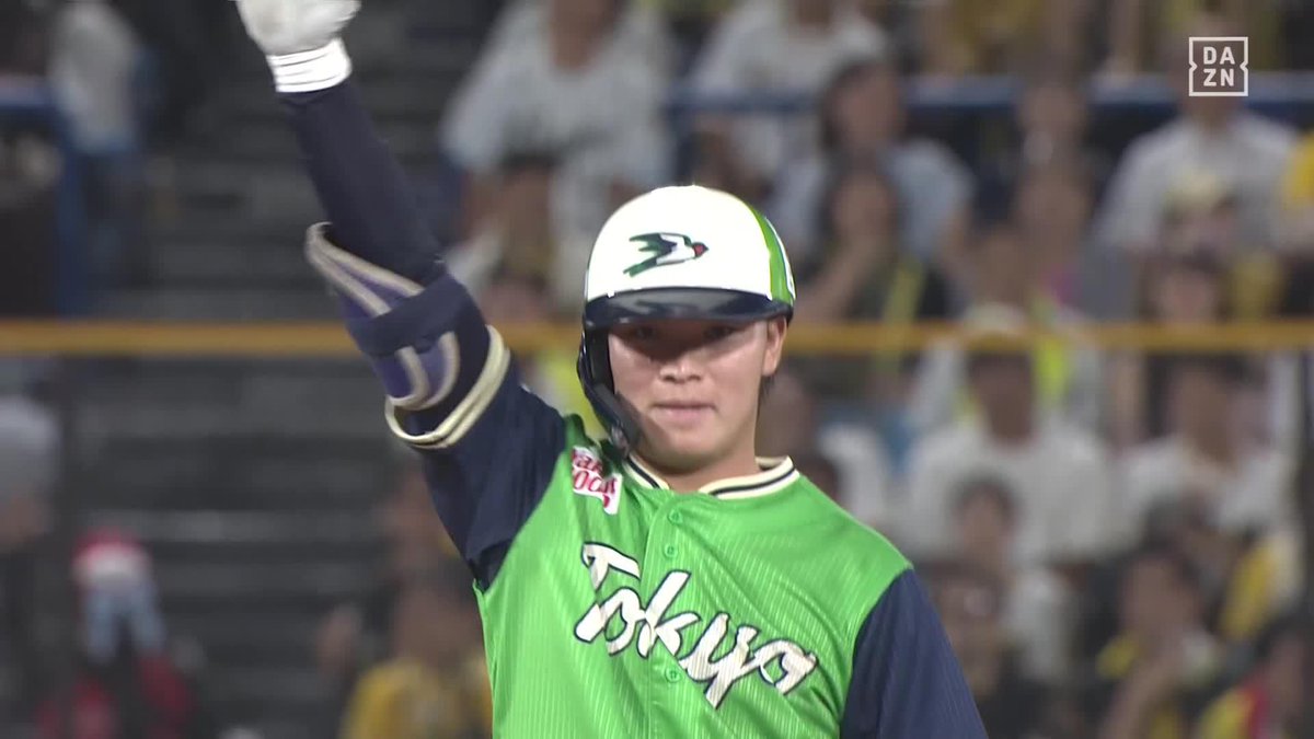 躍進中の22歳 インハイを弾き返した 西村瑠伊斗 タイムリー2ベース ⚾️ヤクルト×阪神 #swallows #だったらDAZN