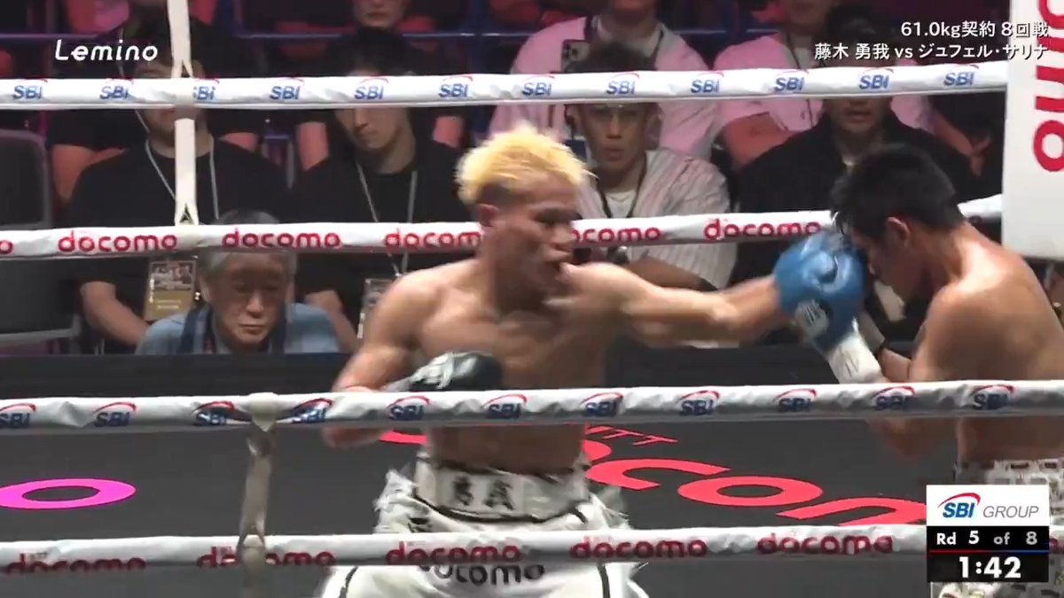 // Lemino BOXING ダブル世界タイトルマッチ 第4試合ハイライトをお届け🥊 \\ 61.0kg契約8回戦 #藤木勇我 vs #ジュフェル・サリナ 見どころをLemino公式YouTubeで公開中📡 >> 試合は追っかけ再生でもご覧いただけます💪 🛎|