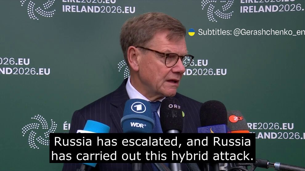 "Russia has escalated, and Russia has carried out this hybrid attack. Russia must now live with the consequences," German Foreign Minister Johann Wadephul said.