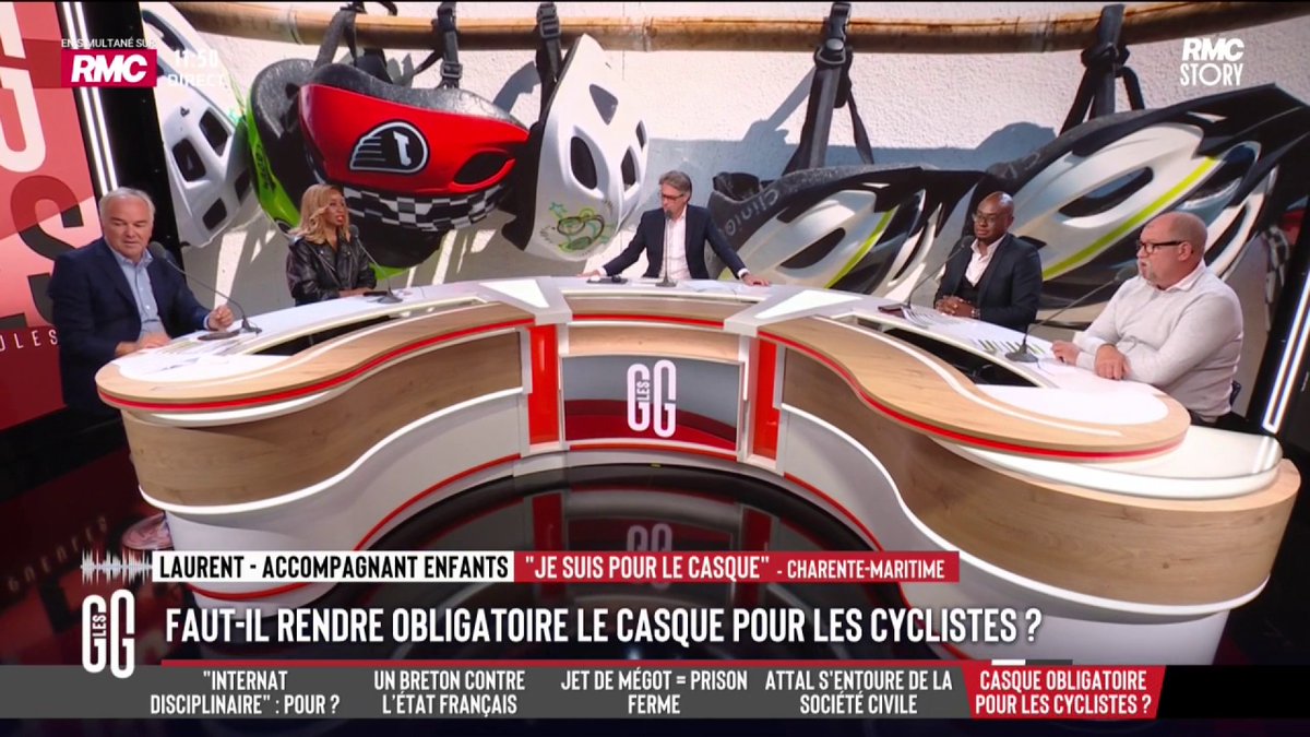 🚲 Après les trottinettes, faut-il rendre obligatoire le casque pour les cyclistes ? 🗣️ Le coup de gueule de Laurent au 3216 : "Ce n'est pas compliqué de prendre son vélo et de prendre son petit casque et le mettre sur la tête !" #GGRMC