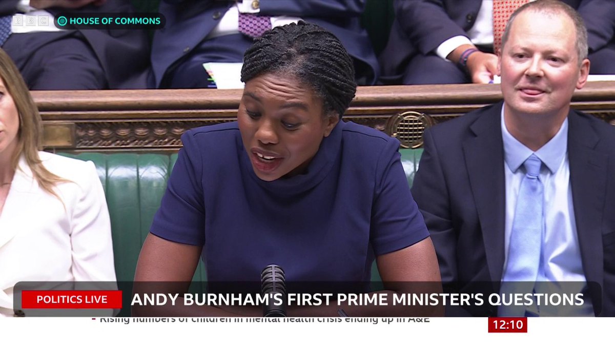 Kemi Badenoch asks the PM how he "plans to tackle the government's rising debt costs" Andy Burnham says that in the first half of this year "we've had the fastest growth in the G7" #PMQs