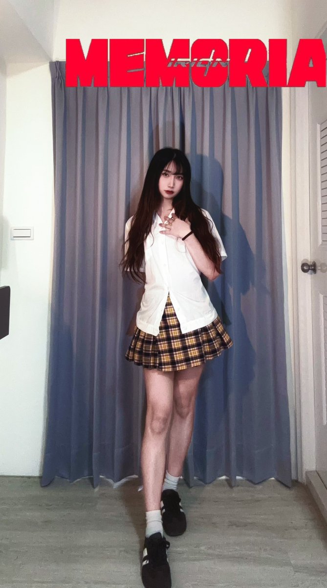 IRION(이리온)-Memoria Dance Challenge 為了跳這首特地拿將近10年前的衣服來穿 大家為這個學生妹點贊打call 我也要出道😍（開玩笑） 🎵: mydebut_official #kpop #irion #이리온 #memoria #memoriachallenge