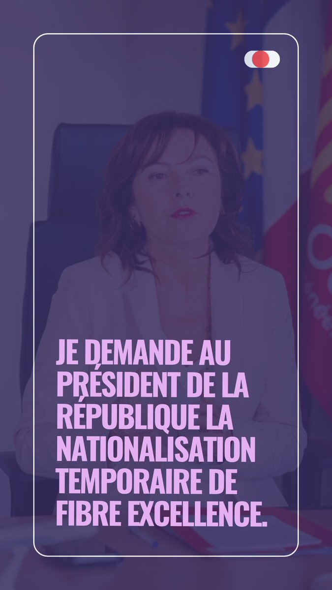 🚨 Je demande la nationalisation temporaire de Fibre Excellence. Depuis des mois, la Région travaille sans relâche, bien au-delà de ses compétences, pour bâtir une solution et sauver l’usine. Nous avons pris nos responsabilités. L’État doit maintenant prendre les siennes.