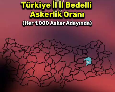 🔴Askerliği Kürtler yapıyor, edebiyatını Türkçüler Türkiye İl bazında bedelli askerlik oranında her 1000 asker adayı istatistikleri açıklandı. "Irmağının akışına ölürüm Türkiyem ama 21 gün"