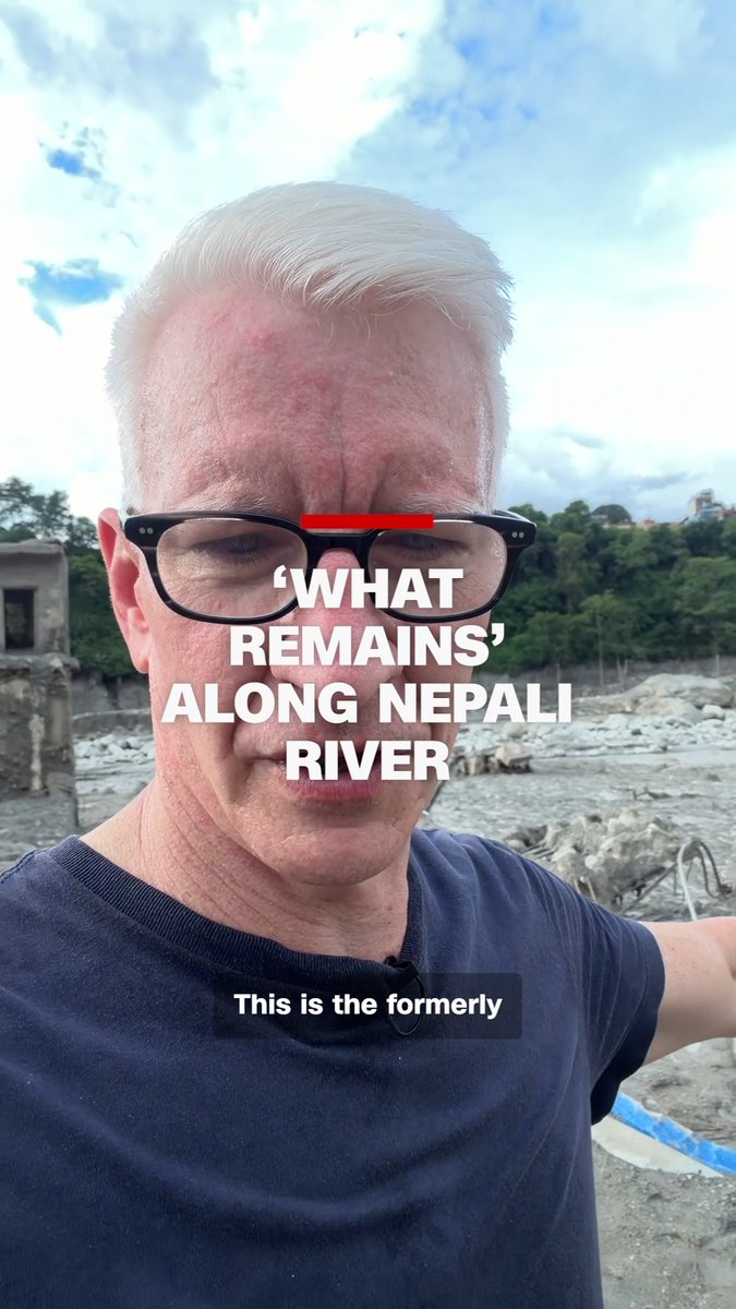 Anderson shows what remains of the Trishuli market in Nepal after disastrous floods devastated the area.